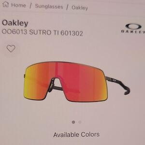 Oakley Sutro TI Sunglasses with Red and Orange Lenses